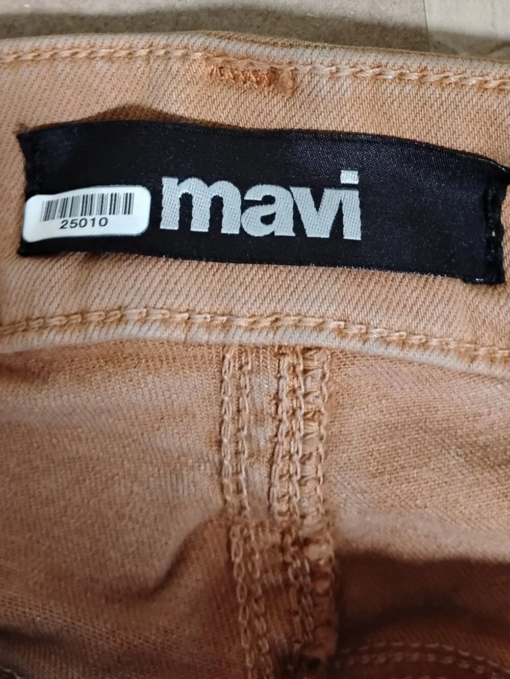 Mavi Carmel Brown Slim Straight Leg Jeans
